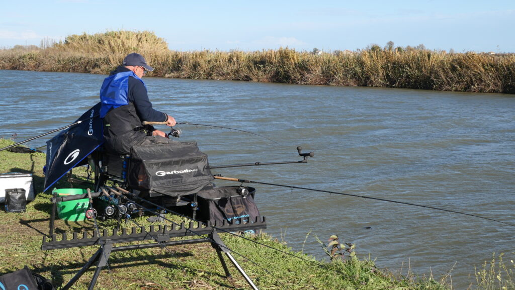 Pescatore Francese in azione a Migliarino