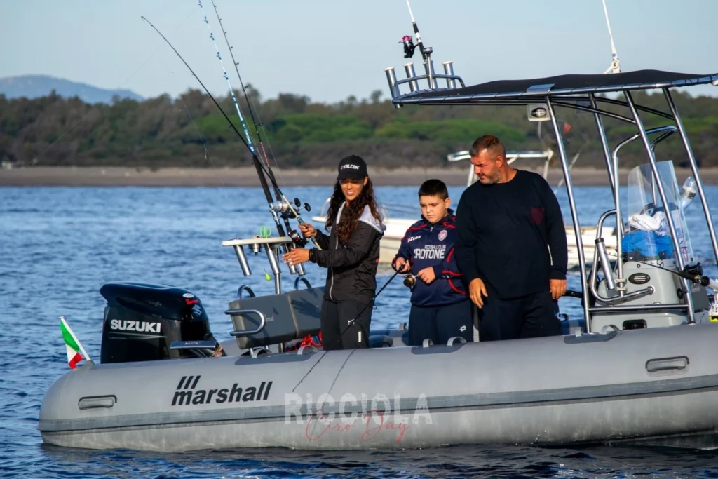 Fase di pesca del Ricciola Ciro Day 2024